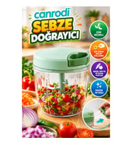 Çek Bırak İpli Manuel Sebze Doğrayıcı – Çok Bıçaklı Pratik Mutfak Doğrayıcısı