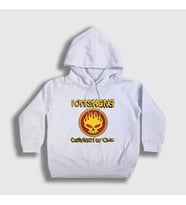 Presmono Unisex Çocuk Beyaz Conspiracy The Offspring Kapüşonlu Sweatshirt 177177tt (Beyaz)