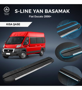 Fiat Ducato Kısa S-Line Premium Krom Yan Basamak 2006 Sonrası