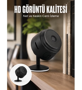 A9 Mini Wi-Fi Güvenlik Kamerası HD Gece Görüşlü Hareket Algılamalı Kablosuz IP Kamera