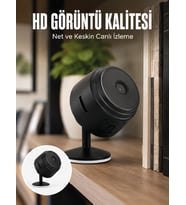 A9 Mini Wi-Fi Güvenlik Kamerası HD Gece Görüşlü Hareket Algılamalı Kablosuz IP Kamera
