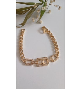 ÇELİK BİLEKLİK  MARKA ALTIN KAPLAMA DORİKA 14 AYAR GOLD RENK GARANTİLİ KUYUMCU MODEL 18 CM