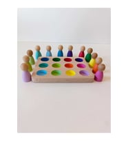 Moccotoys Peg Bebek Ve Tabla Eşleştirme 12 Li Insan Figürleri