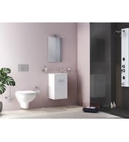 VitrA Ardea 67087 Banyo Dolabı Seti Kapaklı 40 cm Parlak Beyaz
