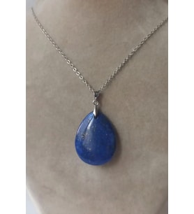 Doğal Lapis Lazuli Kolye 421-1