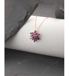Else Silver Gümüş Lotus Çiçeği Kolye