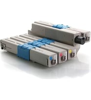 Photo Print®Oki C301 4 Renk İthal Muadil Toner Seti (Çok Renkli)