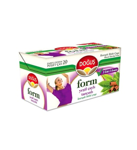 Doğuş Form Yeşil Çay Tarçınlı Bitki Çayı 20'li 35 Gr. (4'lü)