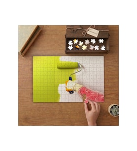 Boya Badana İşleri Yeşil Duvar Tasarımı 240 parça Ahşap Puzzle Ahşap Kutuda MP00348