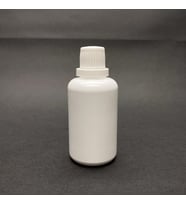50 cc PE Plastik Şişe  - Mat Beyaz Kilitli Kapaklı- 50ml Kapaklı Plastik Şişe- x 10 Adet