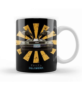 Delorean Retro Japanese Kupa Bardak Porselen
