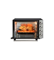 Luxell LX-9645 Piliç Çevirme Fonksiyonlu 70 Lt Turbo Midi Fırın Siyah 