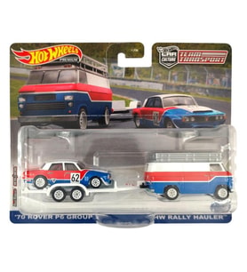 Hot Wheels Premium HKF45 Team Transport '70 Rover P6 Group 2 / HW Rally Hauler (#55)