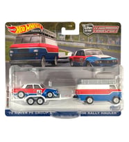 Hot Wheels Premium HKF45 Team Transport '70 Rover P6 Group 2 / HW Rally Hauler (#55)