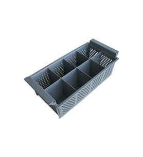 Tribeca CKB-8  Çatal kaşık Basketi-8 Bölmeli-Dik Tip-Gri