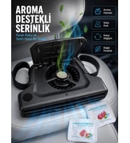 USB Şarjlı Araç Boyun Soğutucu Fan 5 Kademeli Sessiz Çalışan Turbo Fan