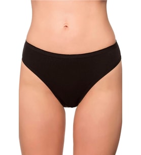 Pamuklu Likralı Süprem Slip Külot  Siyah K6120