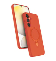 Samsung Galaxy A25 5g Regal Magsafe Standlı Kapak - Turuncu