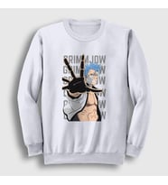 Presmono Unisex Beyaz Cero Grimmjow Anime Bleach Sweatshirt 127421tt