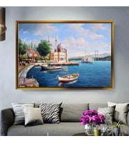 Altın Çerçeveli dekoratif tablo a181 (Gold)