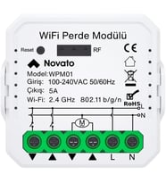 Mini WiFi Akıllı Perde Panjur Kontrol Rölesi (Tuya, Smart Life, Google Home, Amazon Alexa, Home Assistant Destekli) Yüzdesel Kontrol ve Kalibrasyon Özellikli