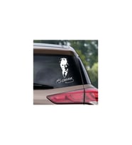 Ulu Önder Mustafa Kemal Atatürk Imzalı Sticker 28 CM beyaz renk