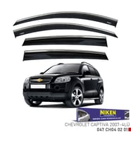 CHEVROLET CAPTIVA 2007 ve sonrası Uyumlu Kromlu Cam Rüzgarlığı 4'lü Set Niken Marka