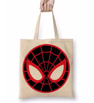 Spider Man Spider Face Bez Çanta Uzun Saplı