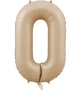Benim Marifetlerim 0 Rakamı Karamel Folyo Balon 34 inch 86 cm