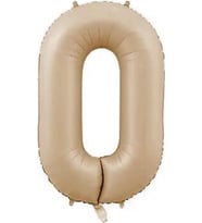 Benim Marifetlerim 0 Rakamı Karamel Folyo Balon 34 inch 86 cm