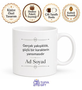 Yakışıklı Erkeklere Özel Sade Tasarım Kupa Bardak Hediye