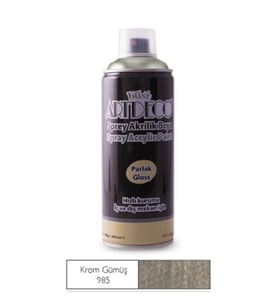 ARTDECO AKRİLİK SPREY BOYA 400 ML KROM GÜMÜŞ