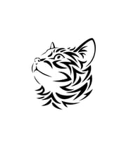 Hırçın Kedi Oto Cam Sticker 10*15 Cm