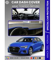 AUDİ A3 (2020+) Torpido Örtüsü Ön Göğüs Koruma Torpido Koruma Araca Özel Kaymaz Kolay Montaj
