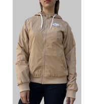 Nike Sportswear Windrunner Jacket Kadın Kapüşonlu Spor Ceket Bej