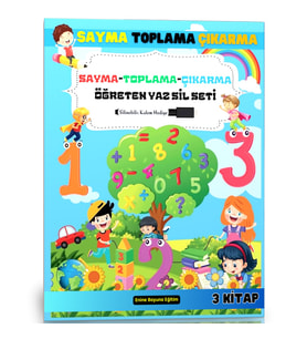 Okul Öncesi Sayma Toplama ve Çıkarma YAZ-SİL Kitabı