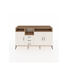 Kronos Konsol 5 Raflı 3 Çekmeceli 3 Kapaklı 176x59x99 Çam-Aytaşı