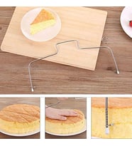 Paslanmaz Çelik Ayarlanabilir Pasta Dilimleyici – Çok Amaçlı Kesme Teli