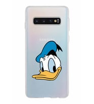 Samsung Galaxy S10 Kapak Donald Duck Tasarımlı Şeffaf Silikon Kılıf