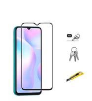Xiaomi Redmi 9A Temperli Cam Full Ekran Koruyucu (Siyah)