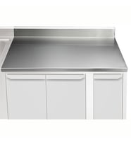 Electrolux Professional Üst Tabla, Sırtlı, 1000 Mm, 1,5 Mm Kalınlıkta Üst Tabla 18 Mm Kalınlığında Ses Sönümlendirici Malzeme Ve Ayrıca 2 Paslanmaz Kayıtla Güçlendirilmiştir - Modular Line TPLA10A
