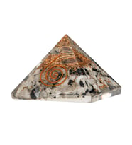 Rutilli Kuvars Doğal Taş Organit Piramit - 3cm (Karışık)