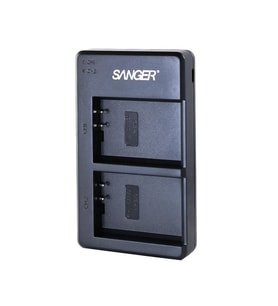 Sanger LP-E10 Canon İkili USB Şarj Aleti (Siyah)