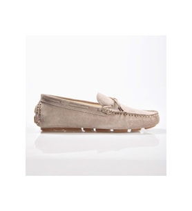 Fosco 8721 Erkek Yazlık Hakiki Deri Loafer Ayakkabı (Vizon Süet)