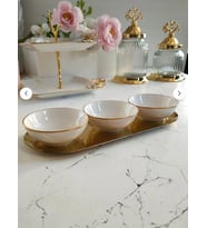 REGNA HOME Fine Living Trio Bowl Set -4 parça