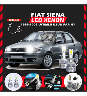 Fiat Siena 1999-2002 Uzun Far Uyumlu Şimşek Etkili Led Xenon Performance Series H1