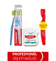 Colgate Ultra Soft Diş Fırçası, Colgate Diş İpi 50 Metre + Fırça Kabı Hediye