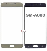 Samsung A8 SM-A800 Dokunmatik Okalı Ön Cam Lens Orjinal Kalite (Altın)