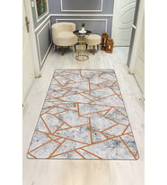 Modern Desenli Dijital Baskı Kaymaz Taban Halı H0179