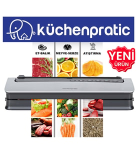Küchen Pratic VS6310 Ev Tipi Elektrikli Vakum Makinesi + 10 Adet Vakum Poşeti